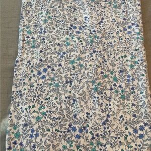 The Company Store 70x120 Blue Flower tablecloth